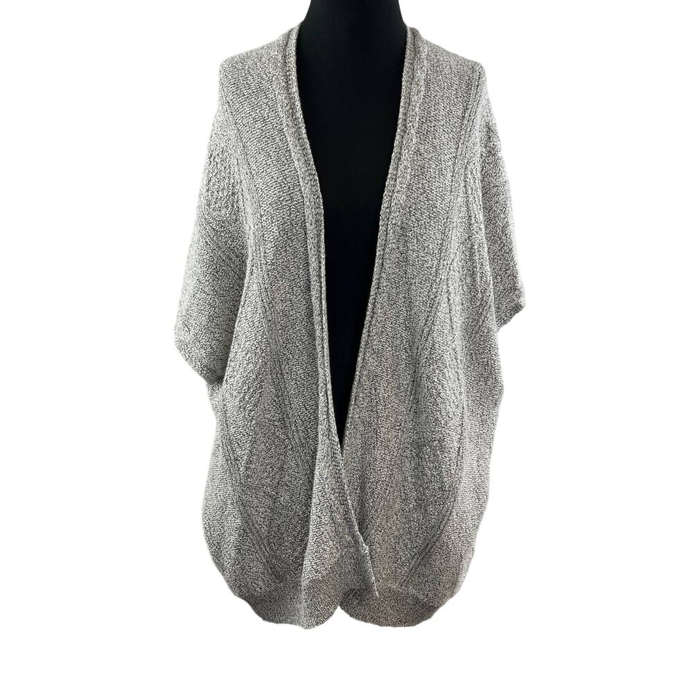 Aritzia COMMUNITY Gray Heather Open Chunky Knit Dolman Cardigan Sweater XS / S